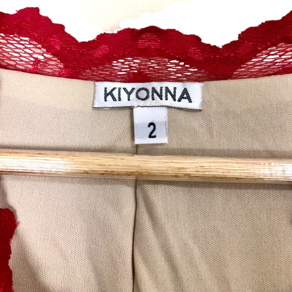 Kiyonna Mademoiselle Lace Cocktail Dress in Pinot Noir Size 18-20 - Picture 3 of 8